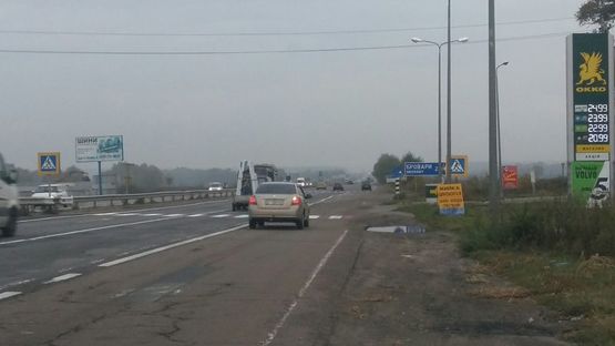 Фото рекламной плоскости по адресу Бровары - окружная