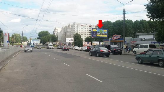 Фото рекламної площини за адресою Мира пр-т, возле супермаркета ''Сильпо'', МАУП, з-д ''Темп''