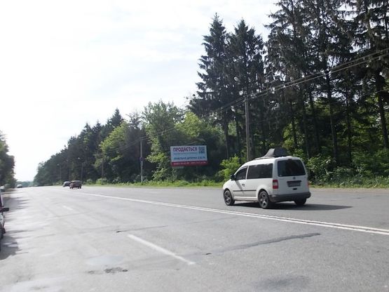 Фото рекламної площини за адресою Выезд на Винницу