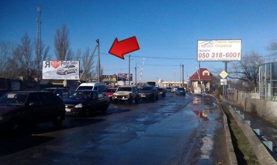 Фото рекламной плоскости по адресу Ж.переезд с ул.Паровозной на Бериславское ш.