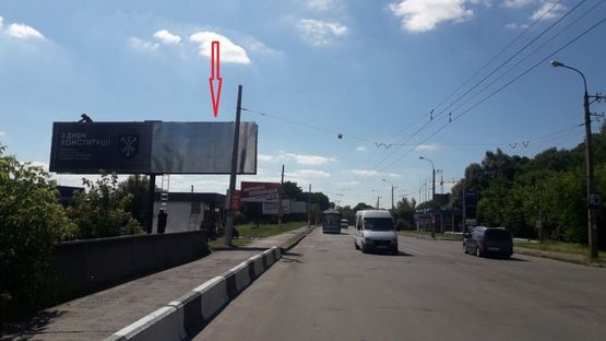 Фото рекламної площини за адресою вул.Проскурівського підпілля (МВС)