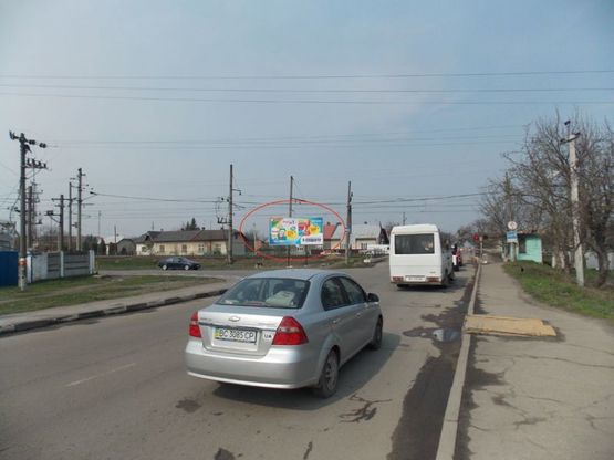 Фото рекламной плоскости по адресу вул. Січових Стрільців - вул. Вокзальна,