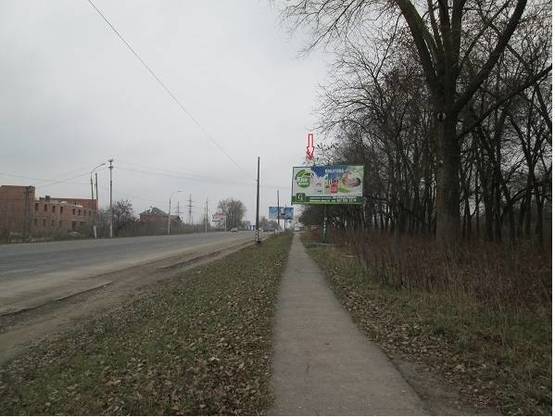 Фото рекламної площини за адресою вул.Львівське шосе (500 м до кругу з-да "Катіон")