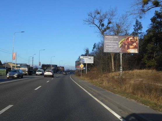 Фото рекламной плоскости по адресу смт. Гостомель, траса М-07 Київ-Ковель, км 22+000 право