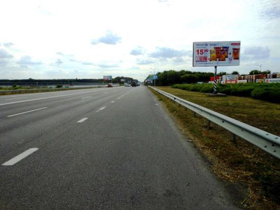 Фото рекламной плоскости по адресу м. Бориспіль, траса М 03, км 34+500 ліво, вул. Київський шлях, 1, біля" Новї Лінії"