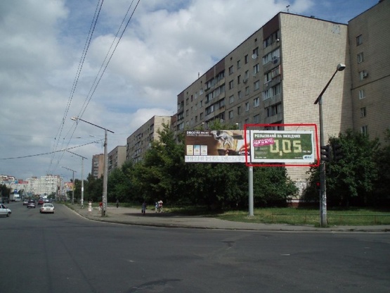 Фото рекламной плоскости по адресу Перова бульвар / ул. Кибальчича  (в сторону Троещины)