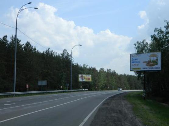 Фото рекламної площини за адресою Старообуховская (Конча-заспа) 33+850 справа из Киева