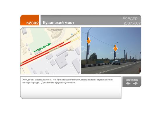 Фото рекламної площини за адресою Кузинский мост