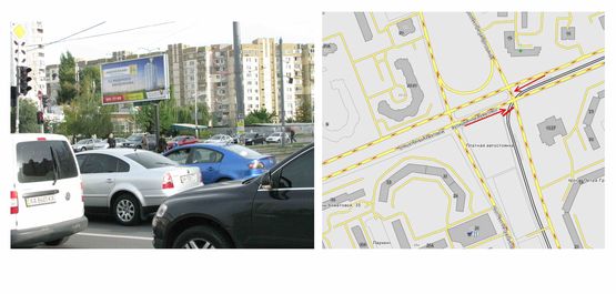 Фото рекламної площини за адресою Григоренка пр., 15/27 (навпроти) + Ахматовой вул