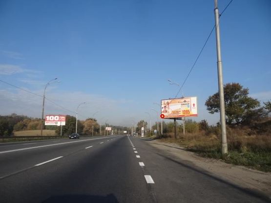 Фото рекламної площини за адресою Заболотного ул., 100м до АЗС в напр. к Одесской пл.