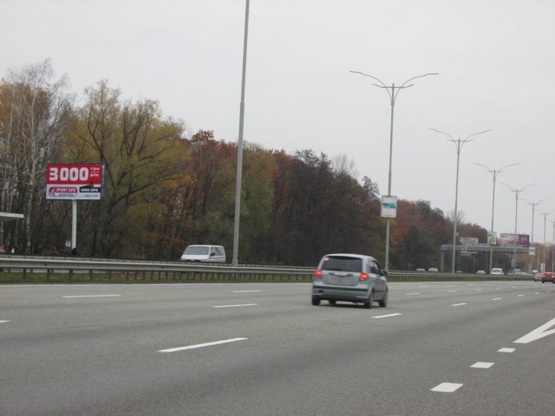 Фото рекламной плоскости по адресу Бориспольская трасса в г.Борисполь (30+050, перед остановкой с.Чубинское),направл.в г.Борисполь