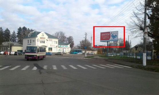 Фото рекламної площини за адресою вул.  Котляревського, 1 біля центральної лікарні