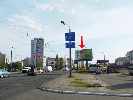 Фото рекламной плоскости по адресу Маяковского пр-т 63/12, пересечение с ул.Сабурова, в центр