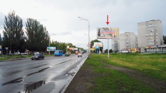 Фото рекламной плоскости по адресу Днепровская ул. 418, из центра