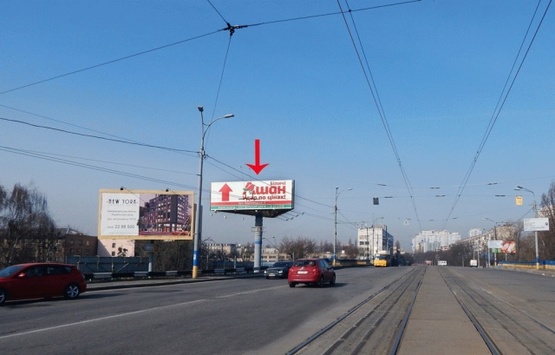 Фото рекламної площини за адресою Довженка ул.16, развязка с ул.Дегтяревской 1, со стороны ул.Дегтяревской, ст.м.Лукьяновка