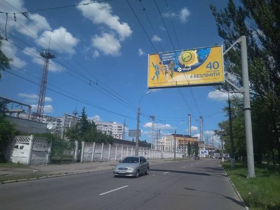 Фото рекламної площини за адресою ул.Красина, р-н электростанции