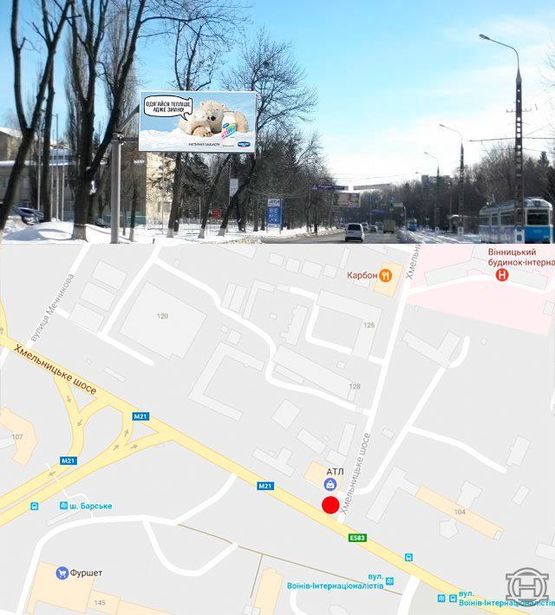 Фото рекламної площини за адресою Хмельницкое шоссе(автосалон АТЛ)