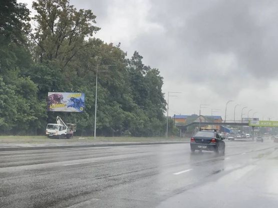 Фото рекламной плоскости по адресу Синеозерная 2Б напротив к пр. Победы