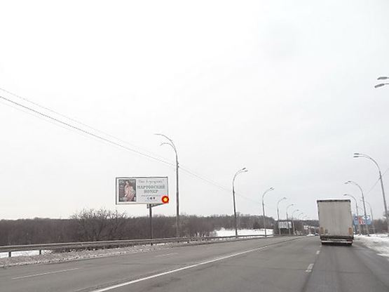 Фото рекламной плоскости по адресу Заболотного ул., 1360м от ул. Ак. Лебедева в напр. Одесской пл