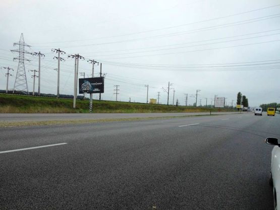 Фото рекламной плоскости по адресу Дніпровське шосе, "Киев-Обухов", км 22+700 лево