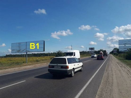 Фото рекламної площини за адресою Об'їзна М-10, З.О. м. Львова, Рудно в сторону Епіцентра (правий)