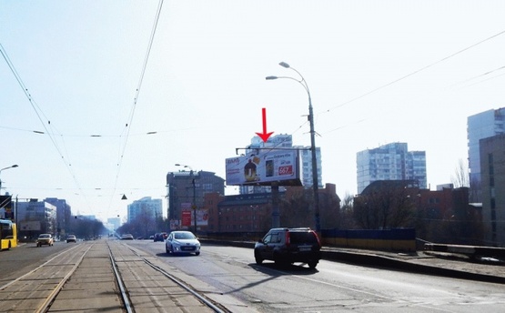 Фото рекламної площини за адресою Довженка ул.16, развязка с ул.Дегтяревской 1, в сторону ст.м.Шулявка