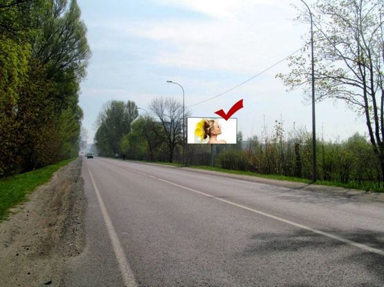 Фото рекламной плоскости по адресу вул.Шевченка (Індустріальний парк) вїзд в місто