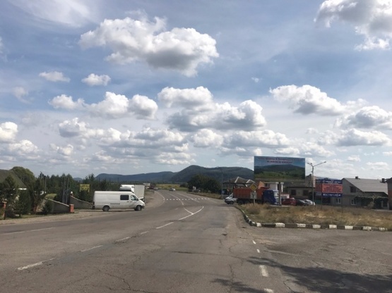 Фото рекламної площини за адресою с.Велика Копаня, пост ПОЛІЦІЇ, перевал, в сторону м. Хуст, траса Мукачево - Івано-Франківськ