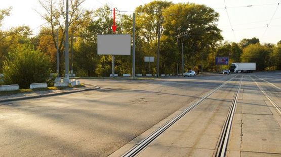 Фото рекламной плоскости по адресу s124Б,просп. Мануйлівський (Воронцова) заїзд на просп. Слабожанський (Правда) жовта АЗС