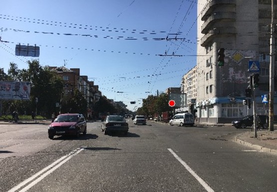 Фото рекламной плоскости по адресу Победы пр., 104 - Гончая ул.