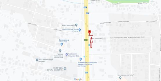 Фото рекламной плоскости по адресу В'зд в м Львів, с Солонка