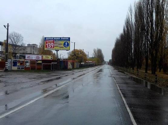 Фото рекламной плоскости по адресу м. Обухів, вул.Промислова, 1, навпроти Київського картонно-паперового комбінату;