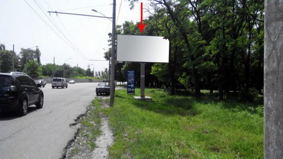 Фото рекламної площини за адресою 112А,вул. Запорізьке шосе (навпроти повороту на вул. Ентузіастів)