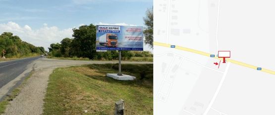 Фото рекламной плоскости по адресу ул. Киевская р-н поворота на Пухальщину (въезд в Кременчуг из Киева, поворот на Власовку, обьездная грузового транспорта)