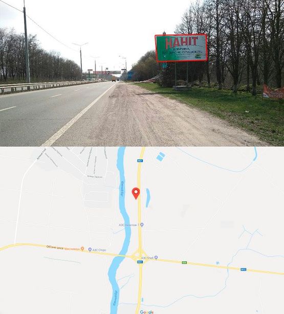 Фото рекламной плоскости по адресу Киевское шоссе