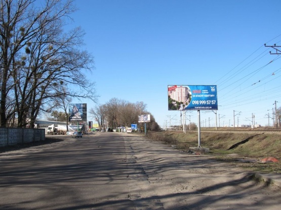 Фото рекламной плоскости по адресу Воздухофлотский пр-т выезд на Кольцевую дорогу, за ост. Вишневое