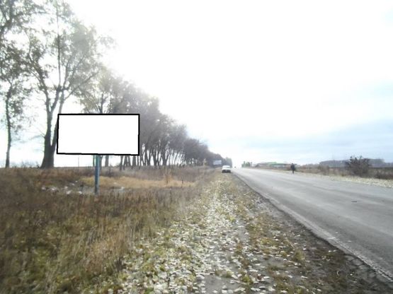 Фото рекламной плоскости по адресу г.Фастов, ул Червоный шлях, выезд из города на Б.Церковь