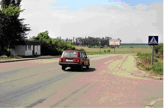 Фото рекламной плоскости по адресу Окружная дорога, жилмассив Мироновский парк, 200м от ул. Ломоносова, выезд на Белую Церковь