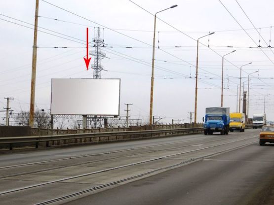 Фото рекламной плоскости по адресу 006Б,в'їзд на Амурський міст з правого берега з центру