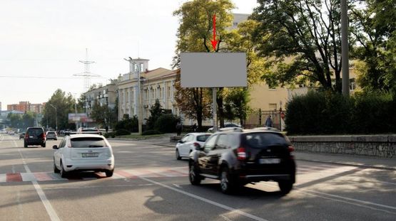 Фото рекламной плоскости по адресу 109А,вул. Запорізьке Шосе 20 - вул. Високовольтна, з центру, рух від ТРЦ ДАФІ