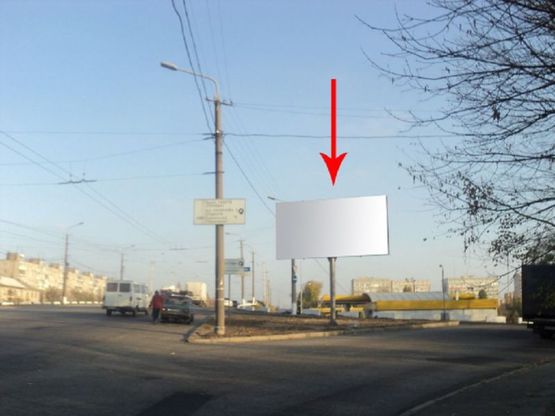 Фото рекламной плоскости по адресу s124А,просп. Мануйлівський (Воронцова) заїзд на просп. Слабожанський (Правда)