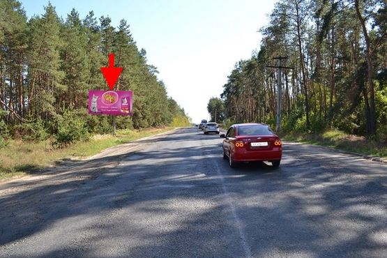 Фото рекламной плоскости по адресу пос. Васищево- в р-не ул Промышленная-возле Омега автопоставка-(в сторону Змиева )