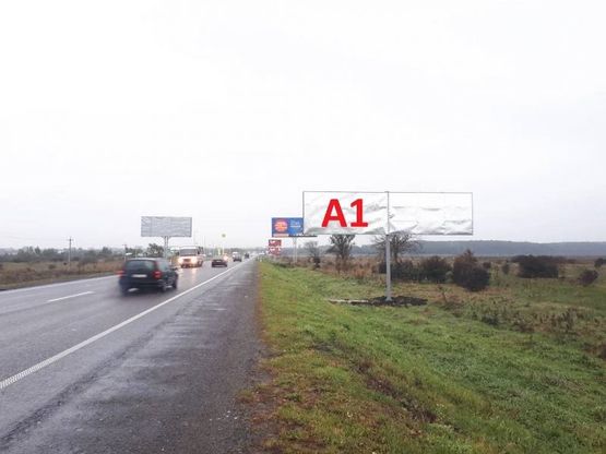 Фото рекламной плоскости по адресу Об'їзна М-06, Київ-Чоп, на виїзді з с.Малі Підліски  в сторону Львова (лівий) 2