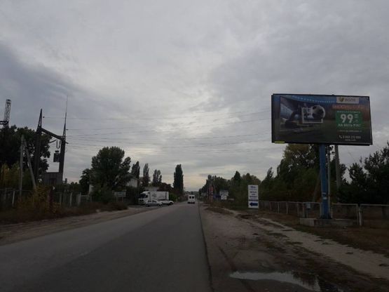 Фото рекламной плоскости по адресу Р-19 «Обухів-Українка», км. 4+240 ліворуч, навпроти центрального входу до Трипільскої ТЕЦ
