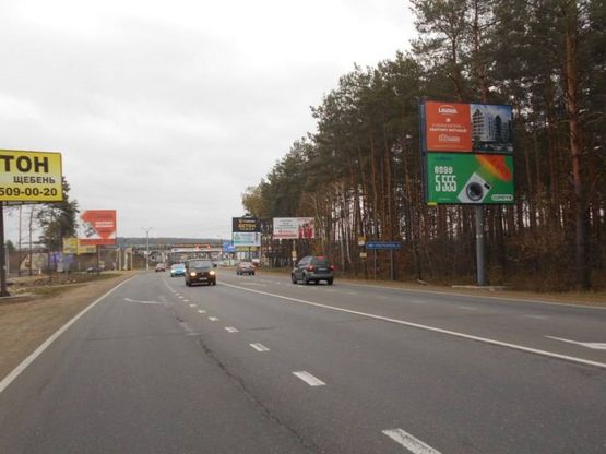 Фото рекламной плоскости по адресу м. Ірпінь, траса М-07, км 23+950 ліво, вул. Свято-Покровська, 30А