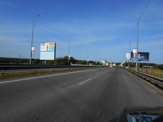 Фото рекламной плоскости по адресу м. Ірпінь, траса М-07, км 23+100 ліво