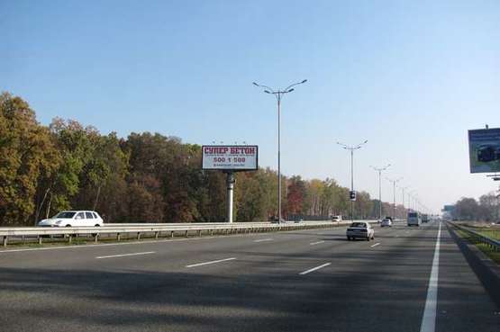 Фото рекламної площини за адресою Київ - Бориспіль, 17км+160м до Києва  (№4 зліва) (в напр. Борисполя)