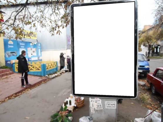 Фото рекламной плоскости по адресу г.Фастов, ул.Интернациональная, м-н Фокстрот