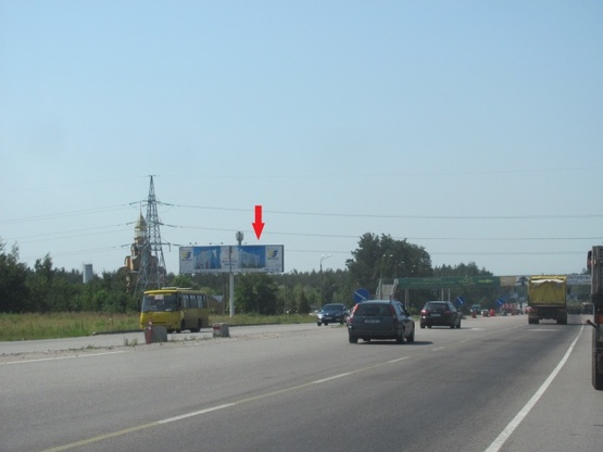 Фото рекламной плоскости по адресу Одесская трасса, в направлении с.Глеваха, после заправки Shell,8км+900метров, правая