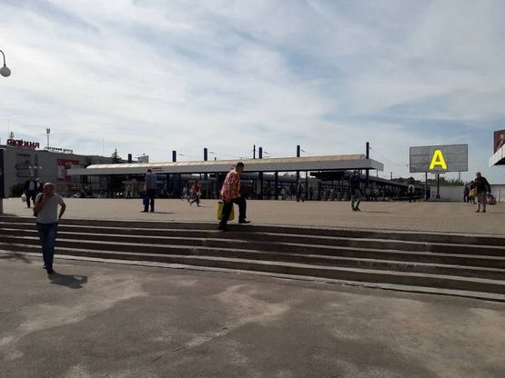 Фото рекламной плоскости по адресу Приміський Вокзал м. Львова (120 м до ТЦ СКРИНЯ) місце №1